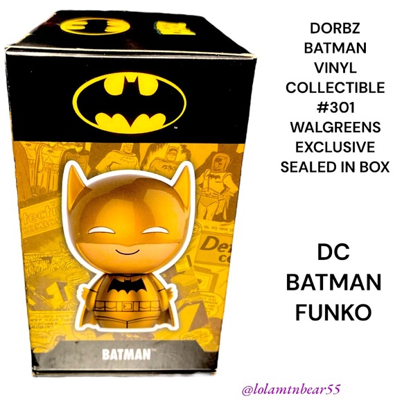 NEW IN SEALED BOX FUNKO DC BATMAN VINYL COLLECTIBLE #301 WALGREENS EXCLUSIVE - Picture 2 of 16